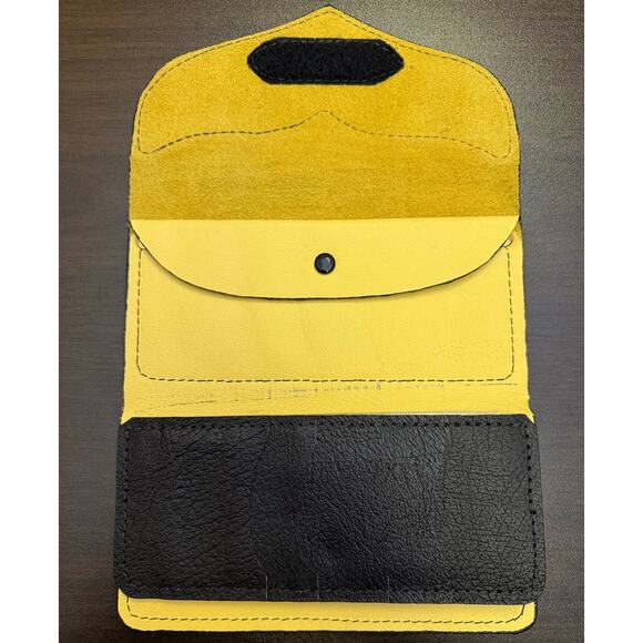 Stine Goya Leather wallet daisy New genuine yellow boho hippie multifunction - Picture 4 of 7